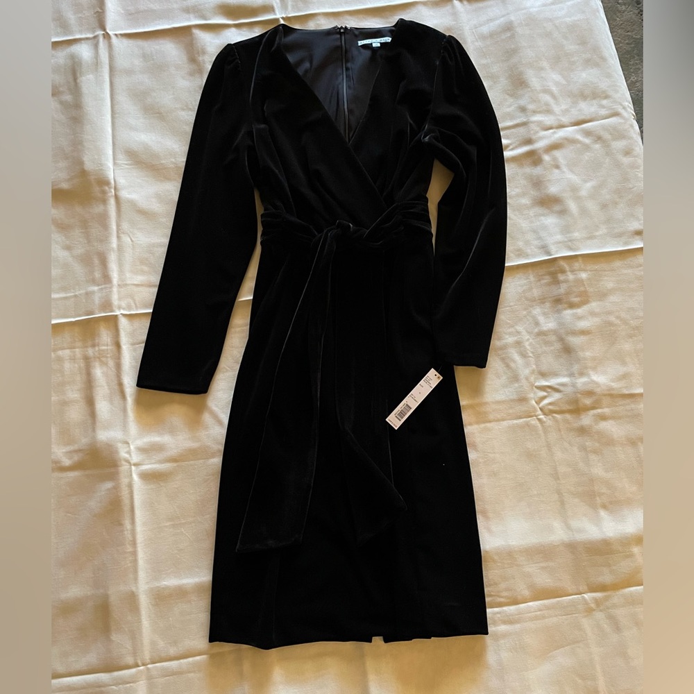 Black Velvet Evening Dress  Size 10